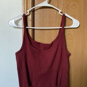 Women's Burgundy Tank Top